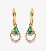 Verdant Splendour Diamond Dangle Earrings