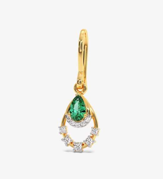 Verdant Splendour Diamond Dangle Earrings