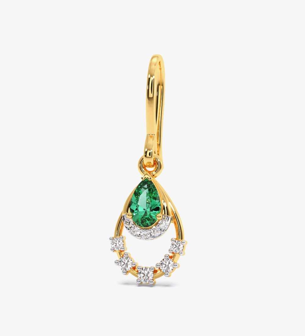Verdant Splendour Diamond Dangle Earrings