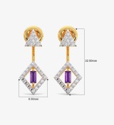 New Aathviha Gold Diamond Stud Earrings
