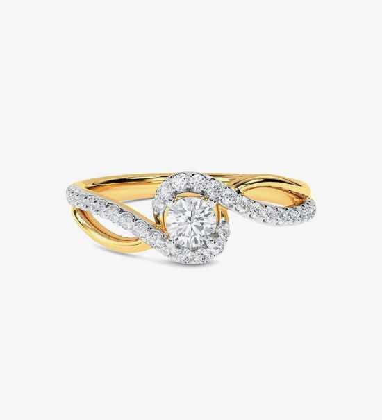 Real Diamond Jewellery Gold Diamond Ring