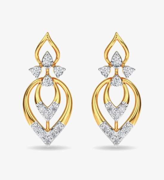 Diamond Stud Eulla Earring Rose Gold