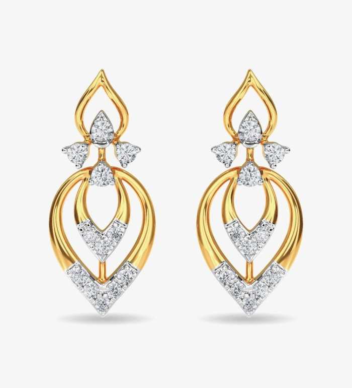 Diamond Stud Eulla Earring Rose Gold